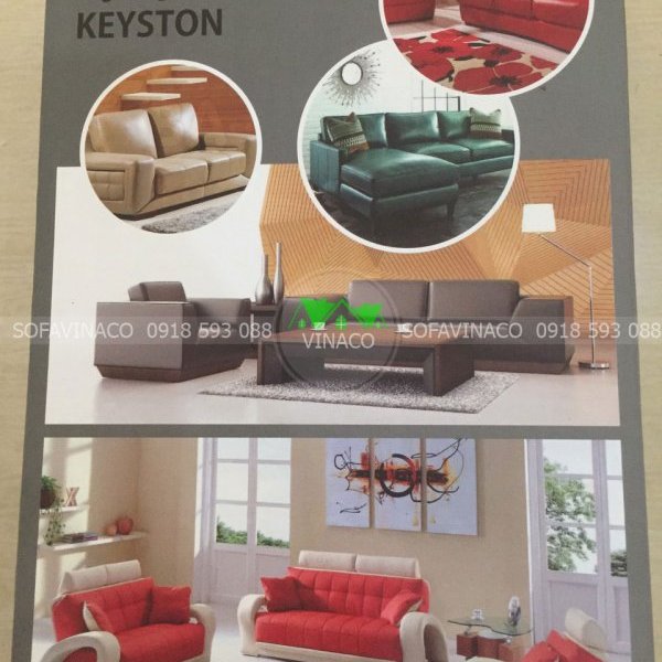 Mẫu da công nghiệp cao cấp Keyston dùng bọc ghế sofa