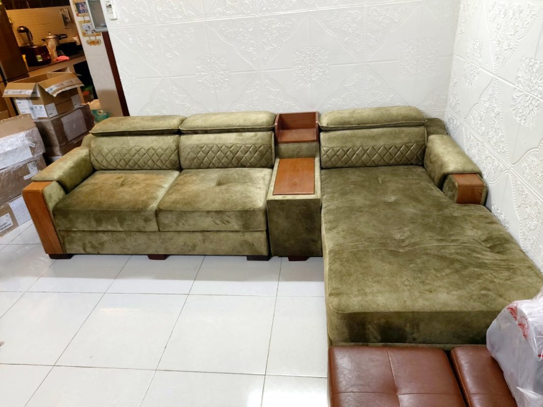 Vải bọc sofa bằng nỉ nhung mang đến sự ấm áp cho không gian