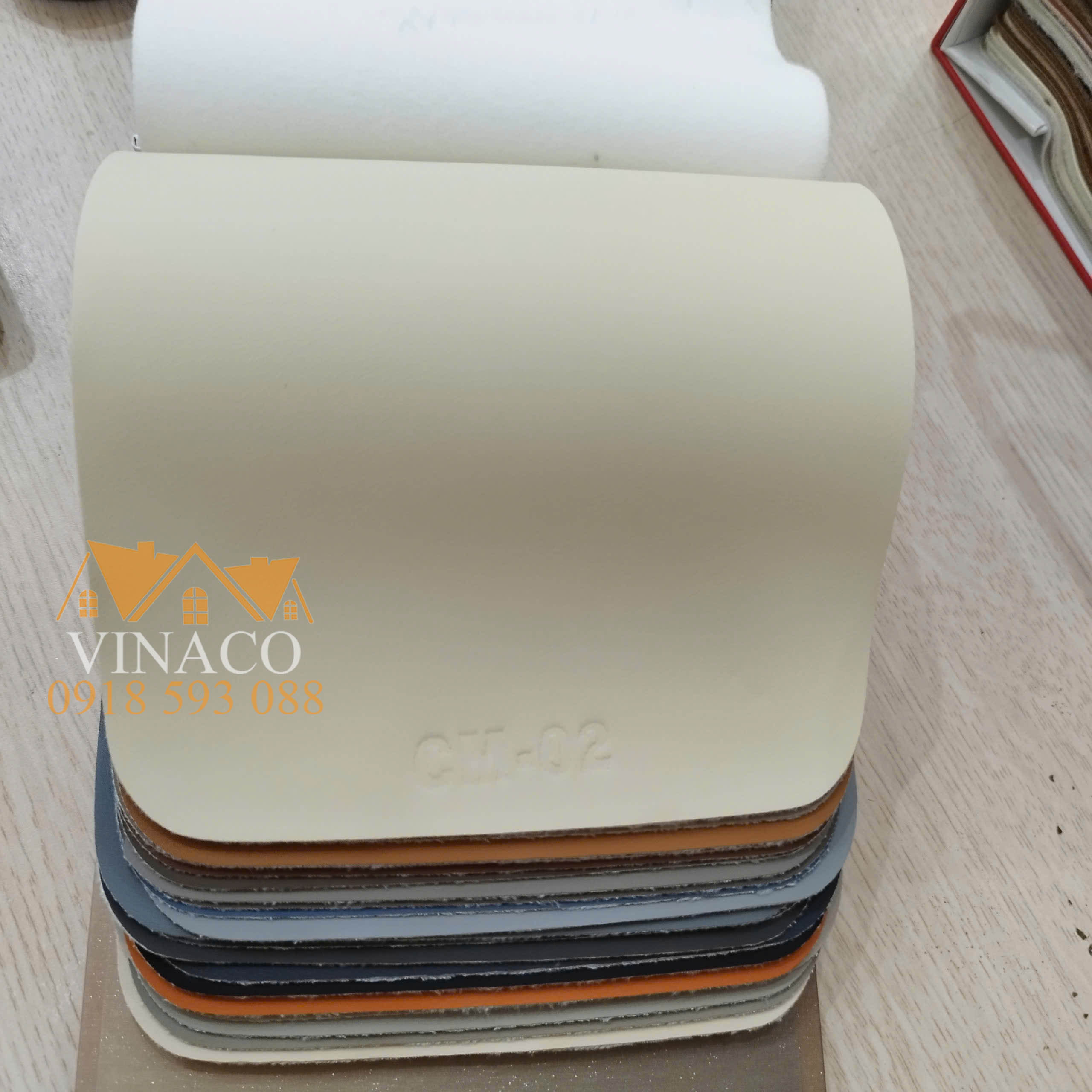 Bảng màu mẫu da CM chuyên dùng bọc ghế sofa